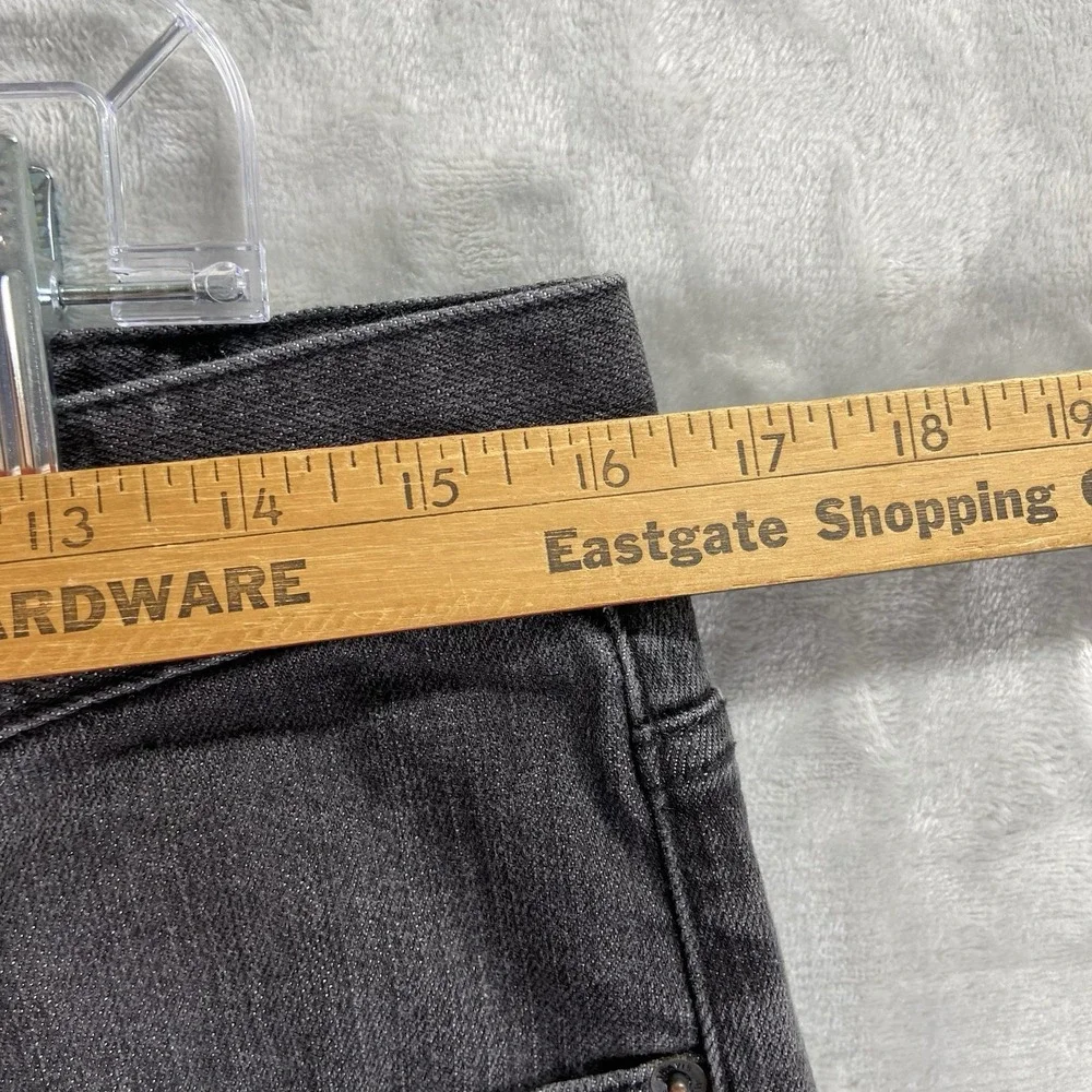 Travis Mathew Jeans Mens 32x31 Slim Straight Skinny Black Denim Cotton Stretch